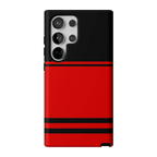 Storm Warning | Black & Red Stripes Case