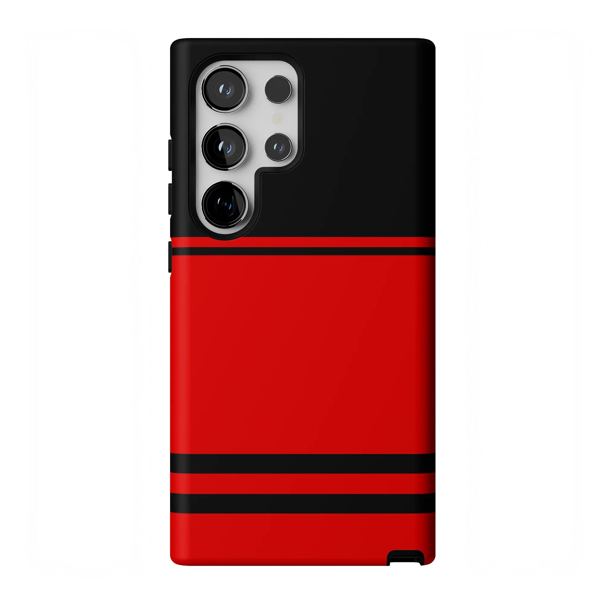 Storm Warning | Black & Red Stripes Case