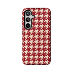 Scarlet Stitch | Red Houndstooth Case