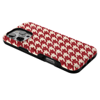 Scarlet Stitch | Red Houndstooth Case