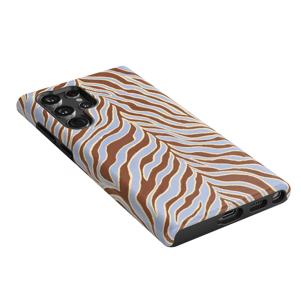 Untamed | Brown & Blue Zebra Case