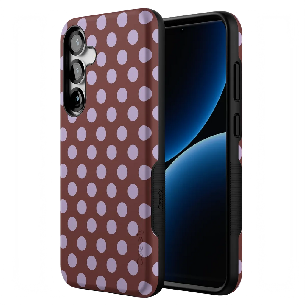 Spotted in SoHo | Burgundy Polka Dot Case