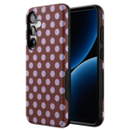Spotted in SoHo | Burgundy Polka Dot Case