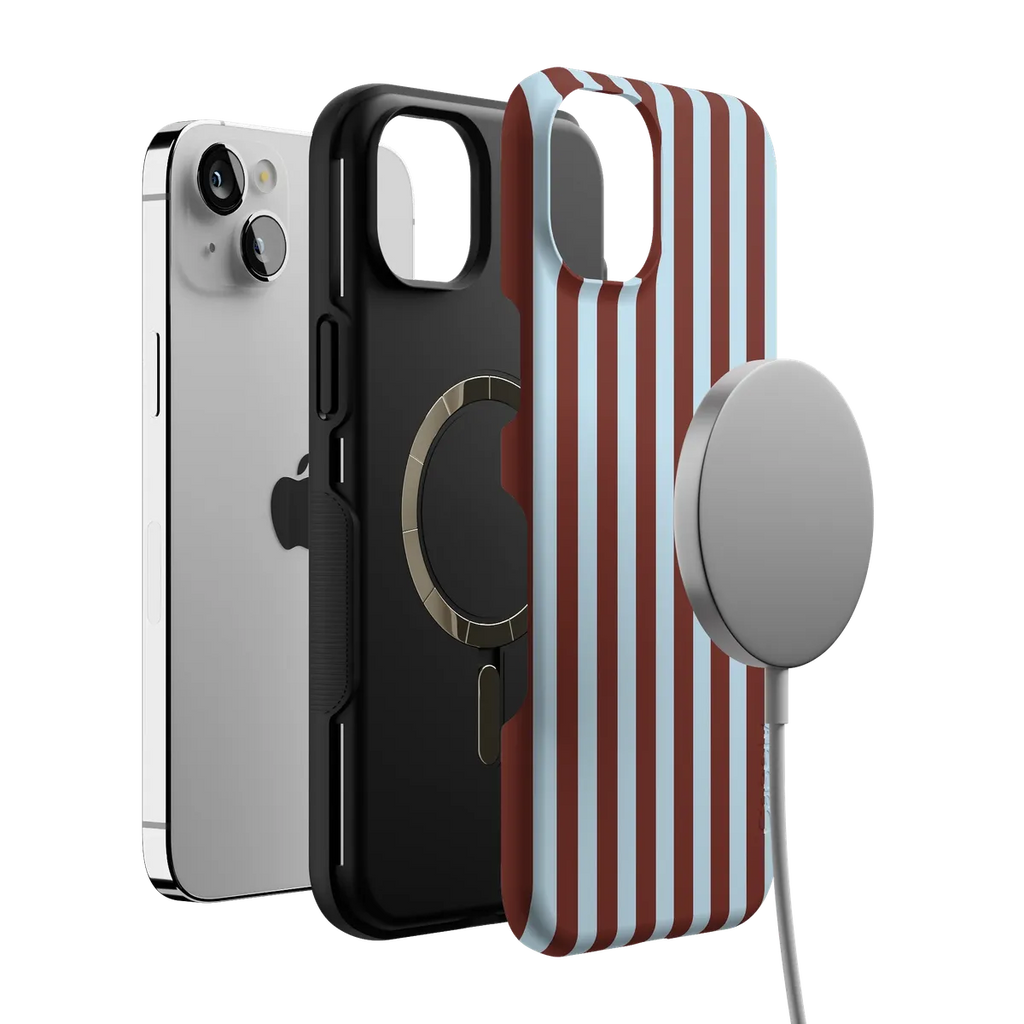 Sunday in Brooklyn | Blue Stripes Case
