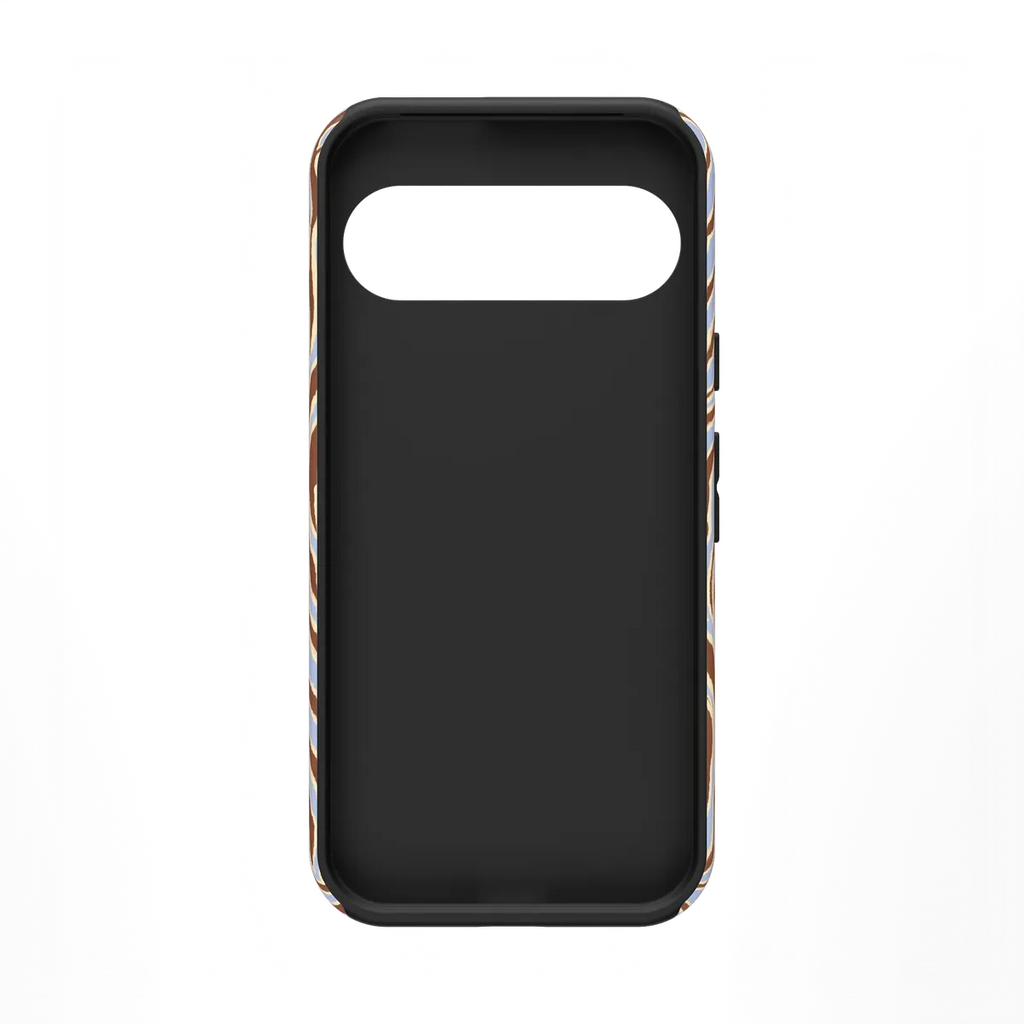 Untamed | Brown & Blue Zebra Case