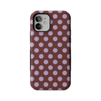 Spotted in SoHo | Burgundy Polka Dot Case