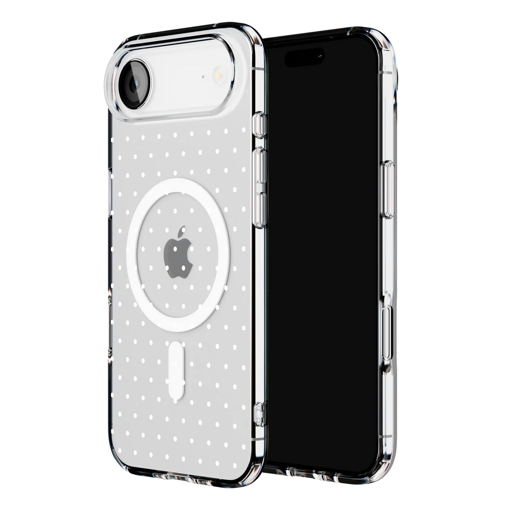 On the Dot | White Polka Dot Case