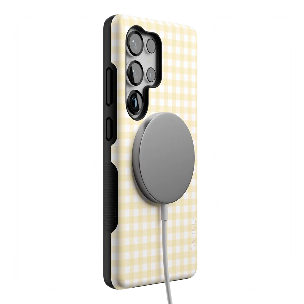 Pastel Picnic | Yellow Gingham Case